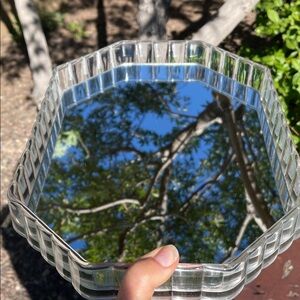 Mid-Century Mirrored and Lucite Vanity Tray